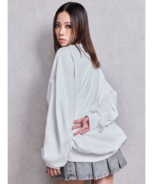 GYDA(ジェイダ)の「【WEB限定カラーあり】GY bijouスウェットプルオーバー(スウェット・レディース・ミント/その他3/ピンク/ブラック/オフホワイト・FREE)」の12枚目の写真