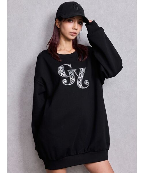 GYDA(ジェイダ)の「【WEB限定カラーあり】GY bijouスウェットプルオーバー(スウェット・レディース・ミント/その他3/ピンク/ブラック/オフホワイト・FREE)」の15枚目の写真