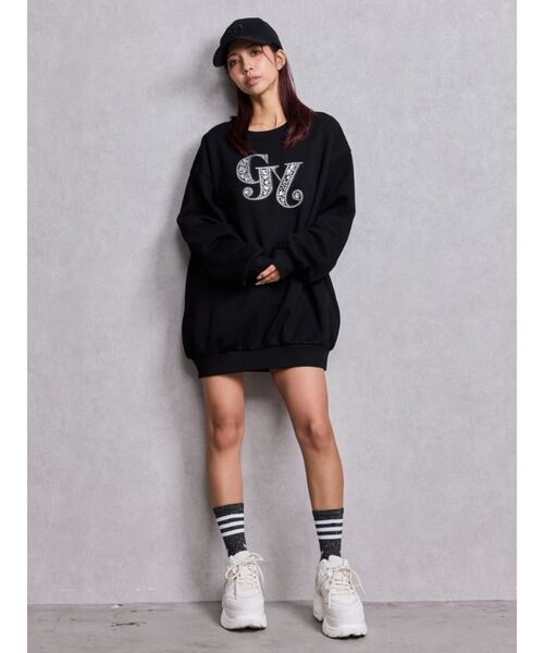 GYDA(ジェイダ)の「【WEB限定カラーあり】GY bijouスウェットプルオーバー(スウェット・レディース・ミント/その他3/ピンク/ブラック/オフホワイト・FREE)」の18枚目の写真