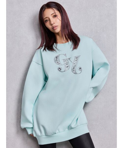 GYDA(ジェイダ)の「【WEB限定カラーあり】GY bijouスウェットプルオーバー(スウェット・レディース・ミント/その他3/ピンク/ブラック/オフホワイト・FREE)」の21枚目の写真