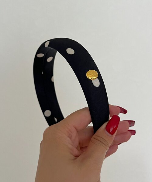 prose verse（プロズヴェール）の「ドットカチューシャ（カチューシャ・レディース・ブラック/アイボリー・FREE）」の6枚目の写真