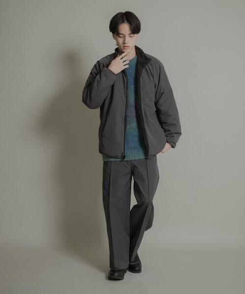 SENSE OF PLACE by URBAN RESEARCH(センスオブプレイスバイアーバンリサーチ)の「ピンタックワイドスラックス(その他パンツ・メンズ・チャコールグレー/ライトベージュ・MEDIUM/LARGE)」の7枚目の写真