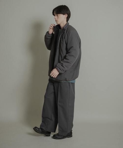 SENSE OF PLACE by URBAN RESEARCH(センスオブプレイスバイアーバンリサーチ)の「ピンタックワイドスラックス(その他パンツ・メンズ・チャコールグレー/ライトベージュ・MEDIUM/LARGE)」の8枚目の写真