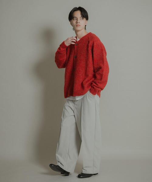 SENSE OF PLACE by URBAN RESEARCH(センスオブプレイスバイアーバンリサーチ)の「ピンタックワイドスラックス(その他パンツ・メンズ・チャコールグレー/ライトベージュ・MEDIUM/LARGE)」の18枚目の写真