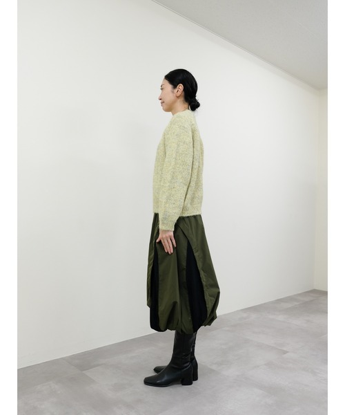 DOLLUPOOPS(ドールアップウップス)の「メランジカラールーズニット(ニット/セーター・レディース・ブルー系その他/パープル/イエロー・FREE)」の6枚目の写真