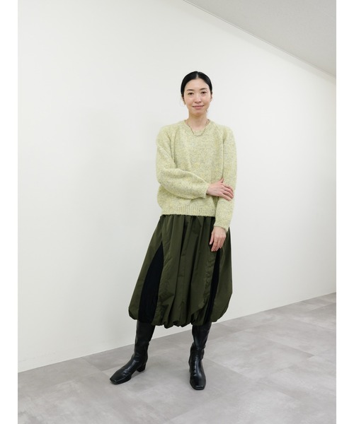 DOLLUPOOPS(ドールアップウップス)の「メランジカラールーズニット(ニット/セーター・レディース・ブルー系その他/パープル/イエロー・FREE)」の14枚目の写真