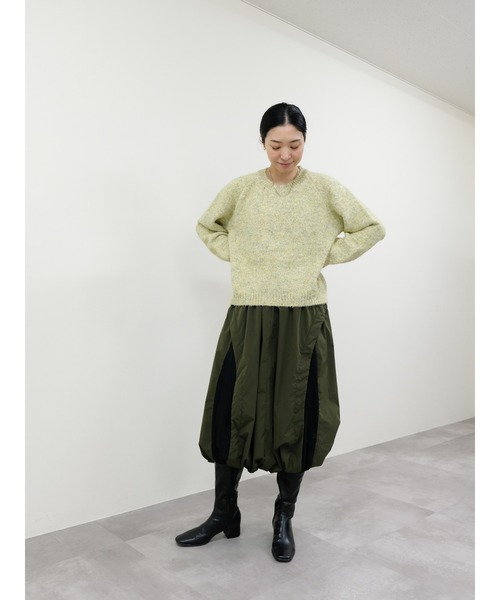 DOLLUPOOPS(ドールアップウップス)の「メランジカラールーズニット(ニット/セーター・レディース・ブルー系その他/パープル/イエロー・FREE)」の15枚目の写真