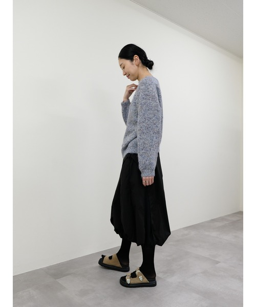 DOLLUPOOPS(ドールアップウップス)の「メランジカラールーズニット(ニット/セーター・レディース・ブルー系その他/パープル/イエロー・FREE)」の9枚目の写真