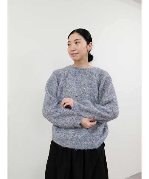 DOLLUPOOPS(ドールアップウップス)の「メランジカラールーズニット(ニット/セーター・レディース・ブルー系その他/パープル/イエロー・FREE)」の17枚目の写真