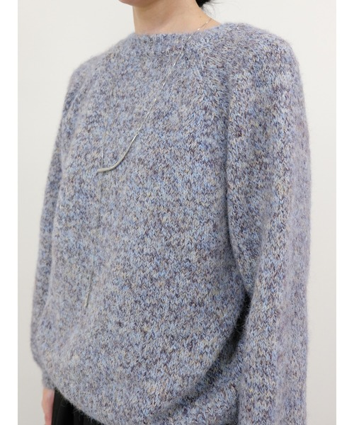 DOLLUPOOPS(ドールアップウップス)の「メランジカラールーズニット(ニット/セーター・レディース・ブルー系その他/パープル/イエロー・FREE)」の20枚目の写真