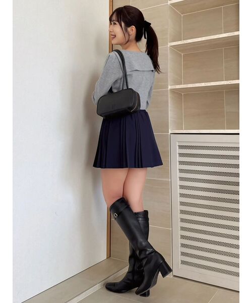 dazzlin(ダズリン)の「【POLO BCSコラボ】ベルトツキハイウエストプリーツミニスカート(スカート・レディース・グレー/ネイビー/ベージュ・SMALL/MEDIUM)」の17枚目の写真