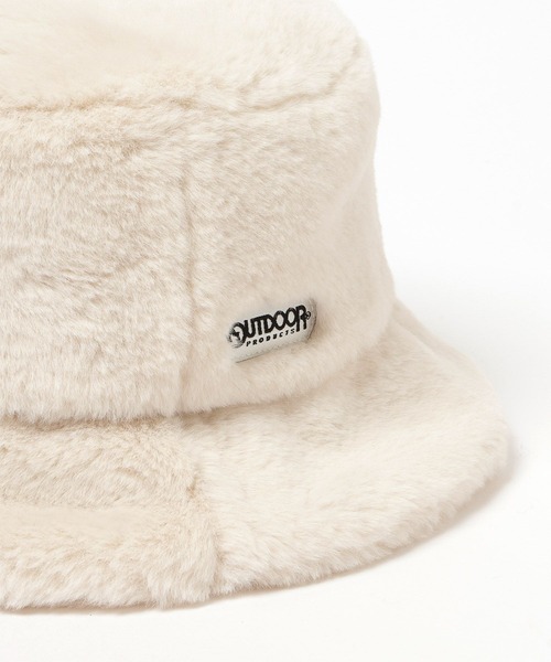 OUTDOOR PRODUCTS（アウトドアプロダクツ）の「【OUTDOOR PRODUCTS(アウトドアプロダクツ)】別注ファーバケットハット（ハット・レディース・チャコール/アイボリー・FREE）」の9枚目の写真