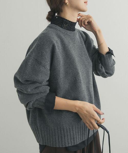 URBAN RESEARCH DOORS（アーバンリサーチドアーズ）の「アイレットレース衿ブラウス（シャツ/ブラウス・レディース・ブラック/オフホワイト・FREE）」の15枚目の写真