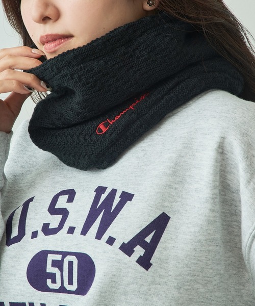 Champion(チャンピオン)の「【Champion】788-0081 ニットネックウォーマー(ネックウォーマー/スヌード・メンズ・グレー/カーキ/ブラック・FREE)」の2枚目の写真