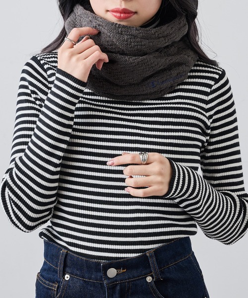 NATIVE VILLAGE　ニットネックウォーマー　ブラック　新品未使用 セール】【Champion】788-0081 ニットネックウォーマー（ネック