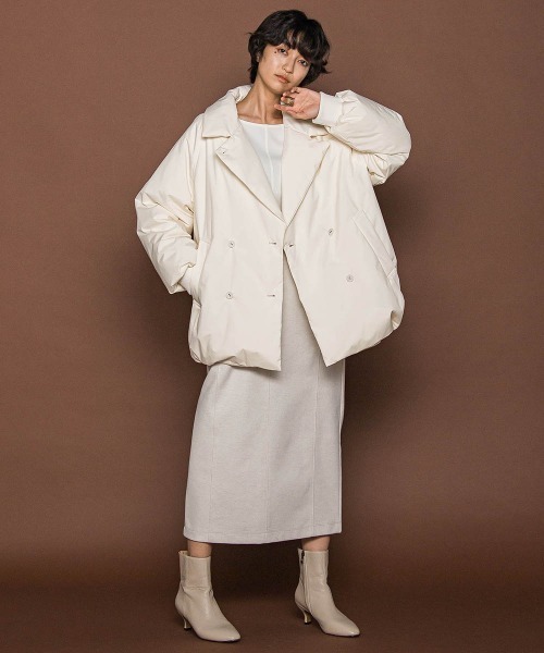 【新品】MAYSON GREY エアリーピュアダウンコクーンジャケット　ベージュ セール】エアリーピュアダウンコクーンジャケット（ダウンジャケット