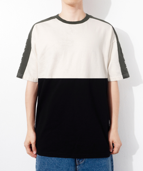 QT8 GARMENTS(キューティーエイトガーメント)の「OC Tricolor Tee (Khaki)(Tシャツ/カットソー・レディース・その他・X-LARGE/SMALL/MEDIUM/LARGE)」の3枚目の写真