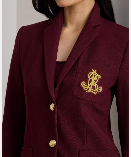 LAUREN RALPH LAUREN（ローレン ラルフ ローレン）の「ブリオン ジャカード ブレザー（テーラードジャケット・レディース・レッド・S/M/L/XS）」の6枚目の写真
