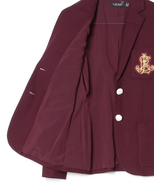 LAUREN RALPH LAUREN（ローレン ラルフ ローレン）の「ブリオン ジャカード ブレザー（テーラードジャケット・レディース・レッド・S/M/L/XS）」の2枚目の写真