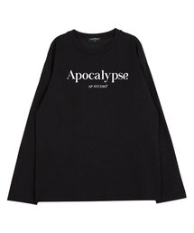 アポカリプスラウンドネック13番手コットンロングスリーブTシャツ_ブラック