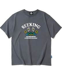 SEEKING DAISY グラフィックTシャツ - グレー