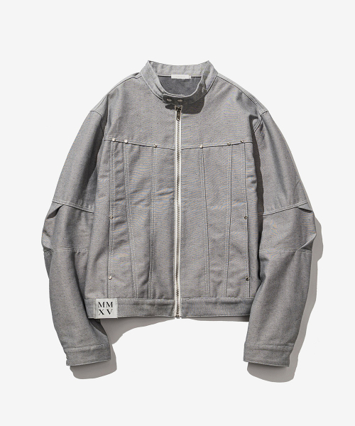 VASTIC(バスティック)の「バイカーデニムジャケット_グレー(デニムジャケット・メンズ・その他・MEDIUM/LARGE)」の1枚目の写真