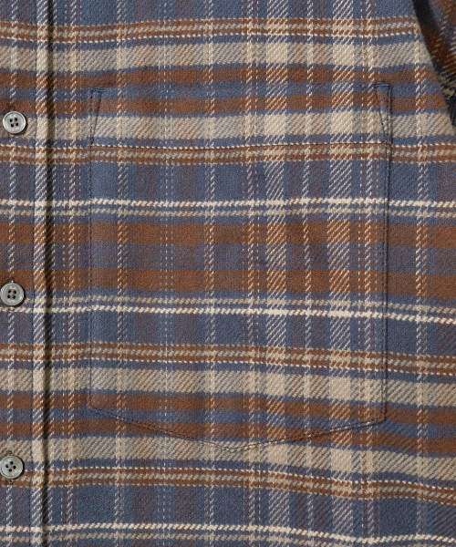 Diamond Layla（ダイアモンドレイラ）の「Autumn Shadow Navy Check Shirt S183（シャツ/ブラウス・メンズ・ネイビー・MEDIUM/LARGE/X-LARGE/XX-LARGE）」の4枚目の写真