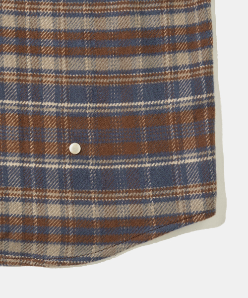 Diamond Layla（ダイアモンドレイラ）の「Autumn Shadow Navy Check Shirt S183（シャツ/ブラウス・メンズ・ネイビー・MEDIUM/LARGE/X-LARGE/XX-LARGE）」の8枚目の写真