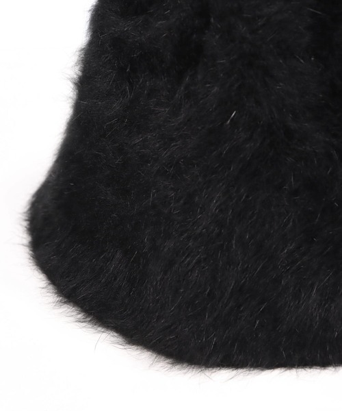 ANAP（アナップ）の「フェイクファー チューリップ ハット（ハット・レディース・ホワイト/ブラウン/ブラック・F）」の17枚目の写真