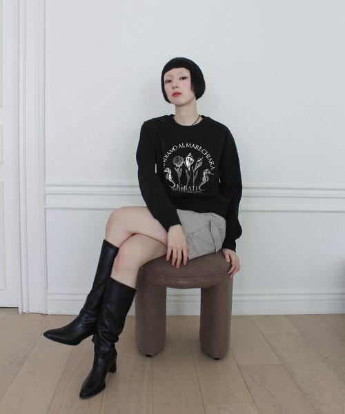 RUBATI(ルバティ)の「Shell Flower Sweatshirt (BLACK)(スウェット・レディース・その他・size2/size1)」の5枚目の写真