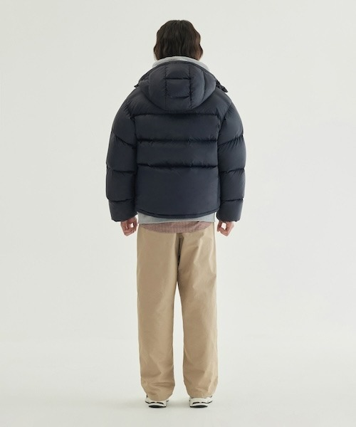 COVERNAT（カバーナット）の「[SOOBIN着用] CIVIC RDS HOODED SHORT PUFFER（ダウンジャケット/コート・メンズ・ダークネイビー/ブラウン・XX-LARGE/X-LARGE/LARGE/MEDIUM/SMALL/X-SMALL）」の6枚目の写真
