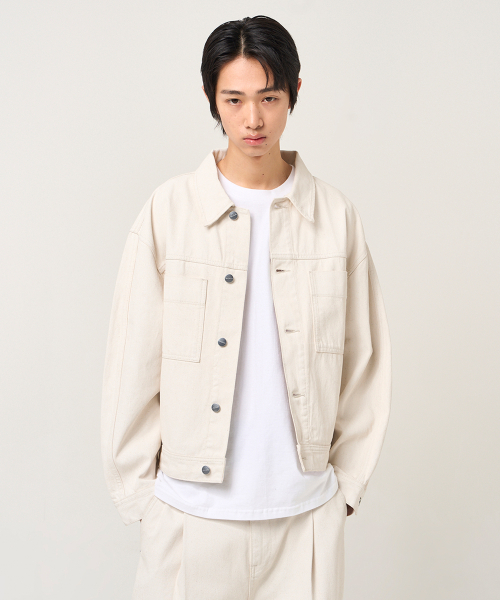 PLAC(プラック)の「セットアップジャケット 051V アイボリー(デニムジャケット・メンズ・その他・LARGE/MEDIUM/SMALL/X-LARGE)」の1枚目の写真