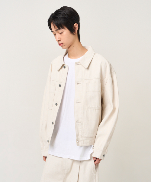 PLAC(プラック)の「セットアップジャケット 051V アイボリー(デニムジャケット・メンズ・その他・LARGE/MEDIUM/SMALL/X-LARGE)」の2枚目の写真