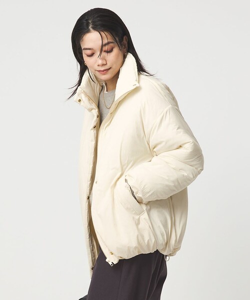 green label relaxing(グリーンレーベルリラクシング)の「エアーパフィ スタンドカラー ブルゾン(ブルゾン・レディース・ブラック/モカ/オフホワイト・FREE)」の22枚目の写真