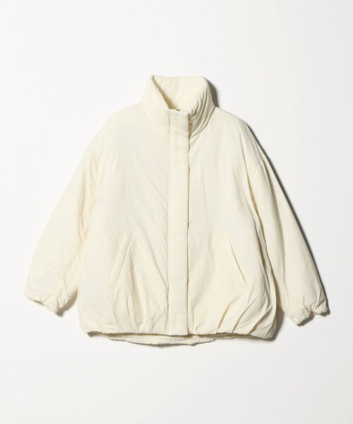 green label relaxing(グリーンレーベルリラクシング)の「エアーパフィ スタンドカラー ブルゾン(ブルゾン・レディース・ブラック/モカ/オフホワイト・FREE)」の8枚目の写真