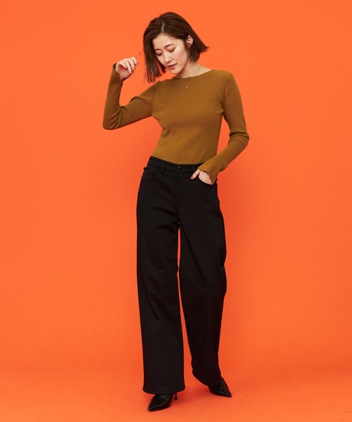 EDWIN(エドウィン)の「【WEB限定】EDWIN LADIES ハタラクロ BODY FIREワイドパンツ【暖】【冬用】(その他パンツ・レディース・ブラック・X-SMALL/SMALL/MEDIUM/LARGE/X-LARGE)」の8枚目の写真