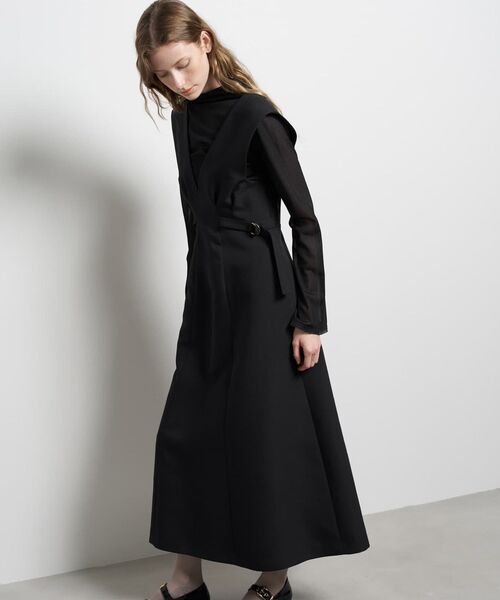 ダブルクロスジャンバースカート（スカート）｜LANVIN en Bleu