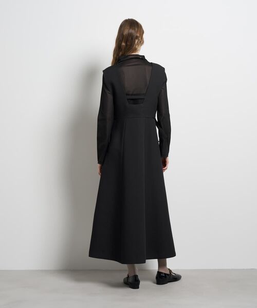 LANVIN en Bleu(ランバンオンブルー)の「ダブルクロスジャンバースカート(スカート・レディース・ブラック/チャコールグレー・36/38)」の12枚目の写真