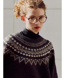 Lugnoncure | 配色求心柄ニット(ニット/セーター)