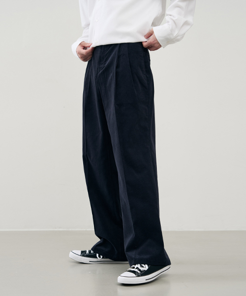 ARRAYED（アレイド）の「ストレートワイドツーピンタックバンディングコーデュロイパンツ[グリーン]（その他パンツ・メンズ・その他・LARGE/X-LARGE/MEDIUM）」の5枚目の写真