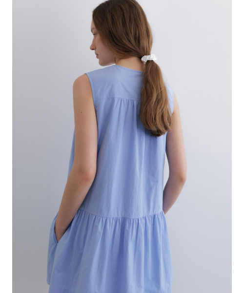 UNNOUT(アナウト)の「PINTUCK SHIRT DRESS BLUE(ワンピース・レディース・その他・FREE)」の3枚目の写真