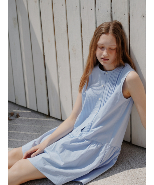 UNNOUT(アナウト)の「PINTUCK SHIRT DRESS BLUE(ワンピース・レディース・その他・FREE)」の4枚目の写真