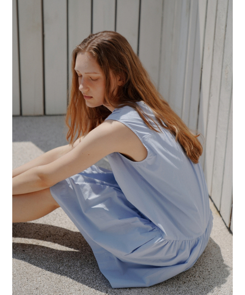UNNOUT(アナウト)の「PINTUCK SHIRT DRESS BLUE(ワンピース・レディース・その他・FREE)」の5枚目の写真