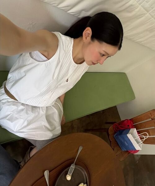 UNNOUT(アナウト)の「PINTUCK SHIRT DRESS BLUE(ワンピース・レディース・その他・FREE)」の7枚目の写真