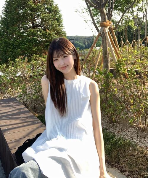 UNNOUT(アナウト)の「PINTUCK SHIRT DRESS BLUE(ワンピース・レディース・その他・FREE)」の8枚目の写真