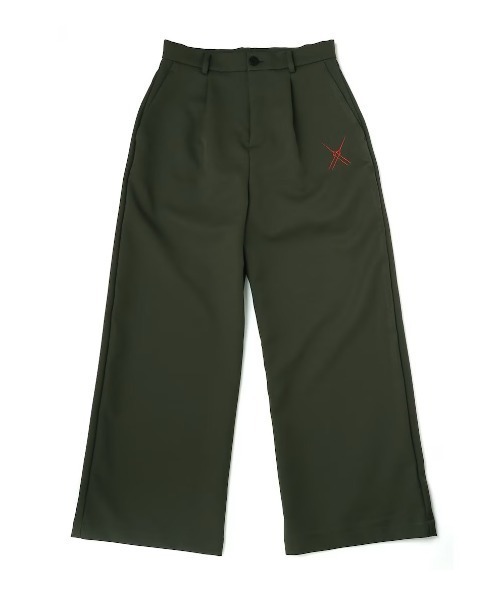 RADIO EVA(ラヂオエヴァ)の「RADIO EVA A313 Longinus TUCK PANTS(その他パンツ・メンズ・オリーブ/カーキ/ブラック・MEDIUM/LARGE/SMALL)」の1枚目の写真