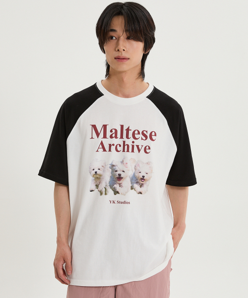 WaiKei(ワイケイ)の「マルチーズアーカイブラグラン半袖Tシャツブラックピンク(Tシャツ/カットソー・レディース・その他・0/2/1)」の8枚目の写真