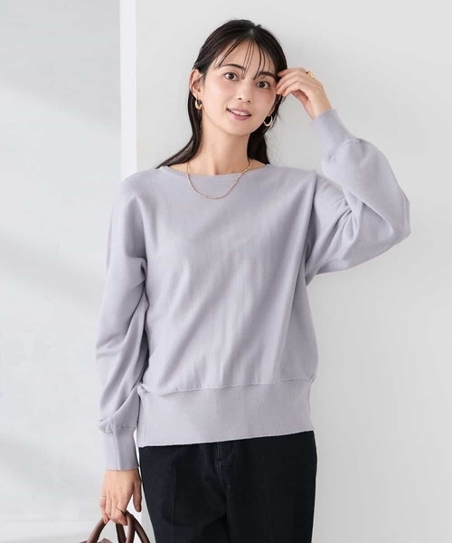 a.v.v(アーヴェヴェ)の「【2WAY】クルーネッククロップドカーディガン(カーディガン/ボレロ・レディース・クリーム/ブルー/オレンジ/ライラック・36/38/40)」の7枚目の写真