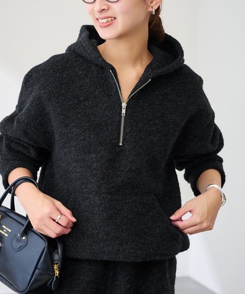 PROTAGONISTA/プロタゴニスタ 別注BOAハーフジップフーディー