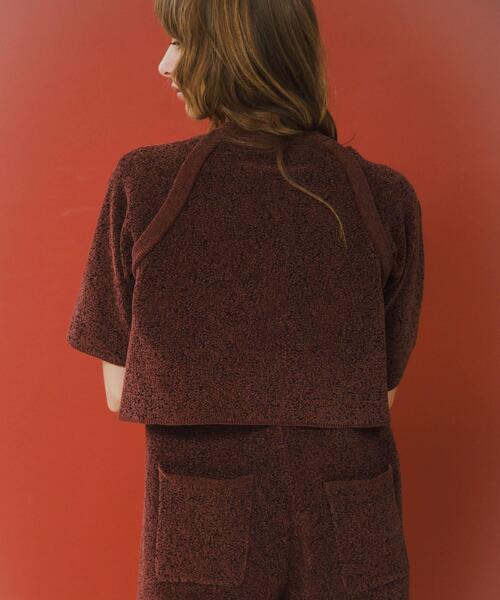 LAATO(ラート)の「jacquard all in one(サロペット/オーバーオール・レディース・ダークグレー/ライトブラウン・FREE/TALL)」の5枚目の写真